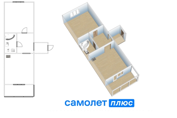 
  Продается 2-комн. квартира 51.6 м². Фото 25.
