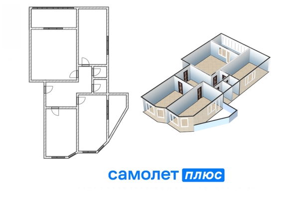 
  Продается 3-комн. квартира 64.5 м². Фото 27.