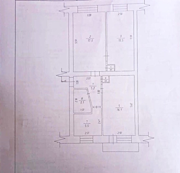 
  Продается 3-комн. квартира 62.1 м². Фото 17.