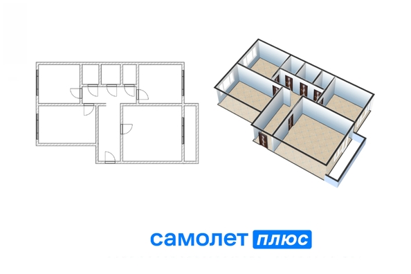 
  Продается 3-комн. квартира 65 м². Фото 1.