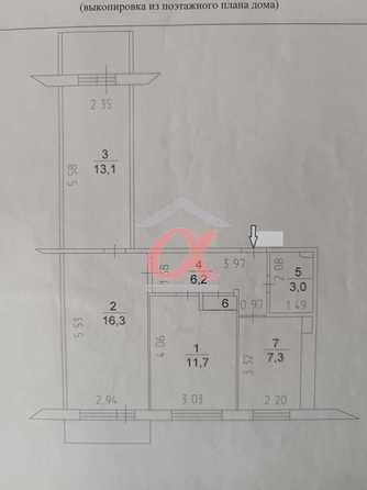 
  Продается 3-комн. квартира 58.2 м². Фото 25.