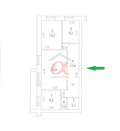 
  Продается 3-комн. квартира 79.4 м². Фото 37.