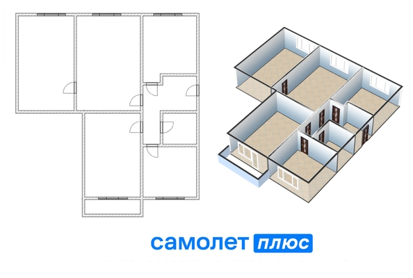 
  Продается 4-комн. квартира 96.7 м². Фото 24.