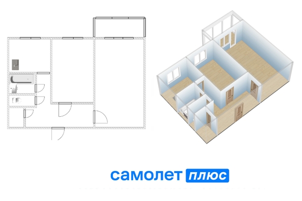 
  Продается 2-комн. квартира 44.3 м². Фото 13.