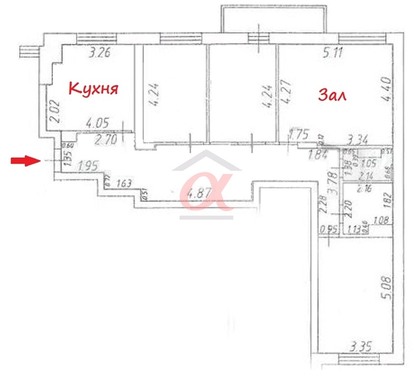 
  Продается 4-комн. квартира 113 м². Фото 41.