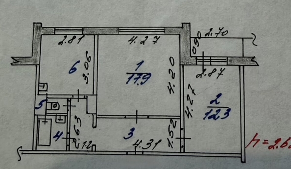 
  Продается 2-комн. квартира 52.5 м². Фото 23.