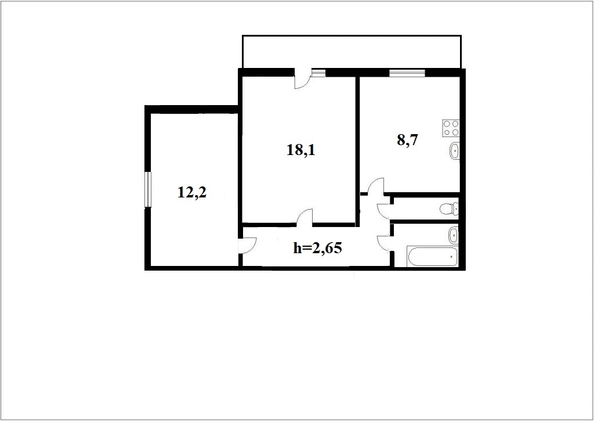 
  Продается 2-комн. квартира 54.4 м². Фото 20.