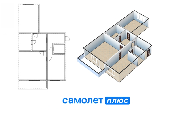 
  Продается 2-комн. квартира 62.4 м². Фото 39.