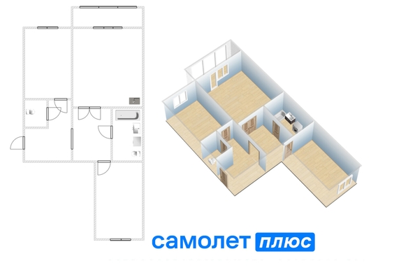 
  Продается 3-комн. квартира 62.2 м². Фото 19.