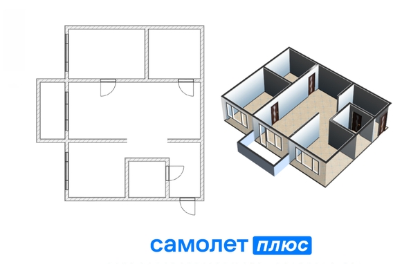 
  Продается 2-комн. квартира 42.7 м². Фото 2.