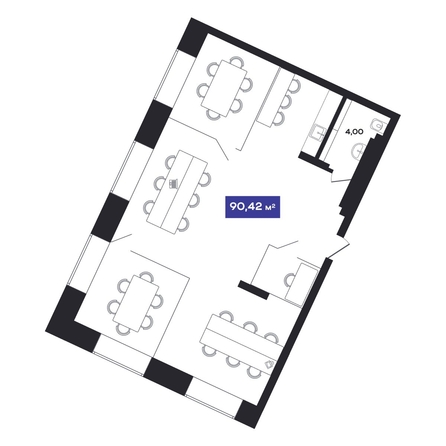 
  Продается универсальное помещение, 90.42 м², АО GAGARIN CITY (Гагарин Сити)
. Фото 2.