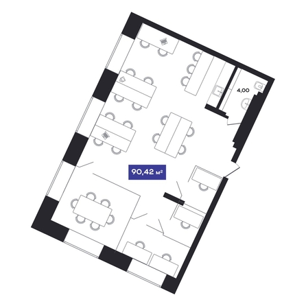
  Продается универсальное помещение, 90.42 м², АО GAGARIN CITY (Гагарин Сити)
. Фото 1.