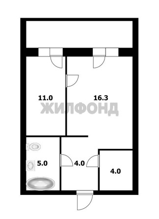 
  Продается 2-комн. квартира, 38.8 м², ЖК Северная корона, 3 очередь, дом 2
. Фото 24.