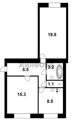 
   Продам 2-комнатную, 55.1 м², Александра Невского ул, 6

. Фото 1.