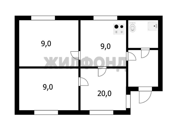 
   Продам 3-комнатную, 64.9 м², Комсомольская ул, 6

. Фото 10.