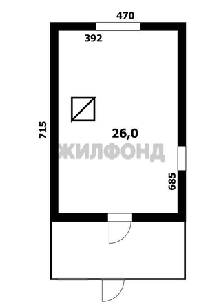 
  Продается дом, 26 м², село Боровое
. Фото 2.