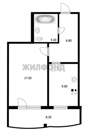 
   Продам 1-комнатную, 38.6 м², Немировича-Данченко ул, 16/2

. Фото 13.