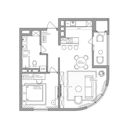 
  Продается 2-комн. квартира 59.7 м², в ЖК Беринг, дом 2. Фото 9.
