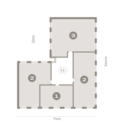 
   Продам 2-комнатную, 106.24 м², На Декабристов, дом 6-2

. Фото 16.