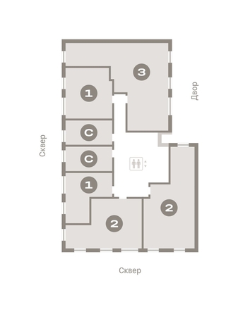 
   Продам 2-комнатную, 69.66 м², Пшеница, дом 4

. Фото 12.