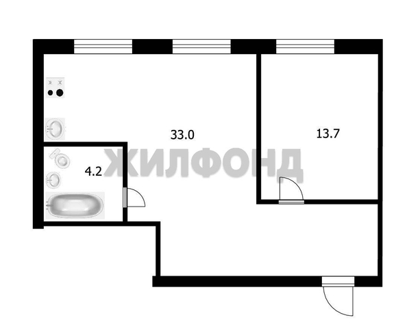 
   Продам 2-комнатную, 50.9 м², Первомайская ул, 200

. Фото 11.