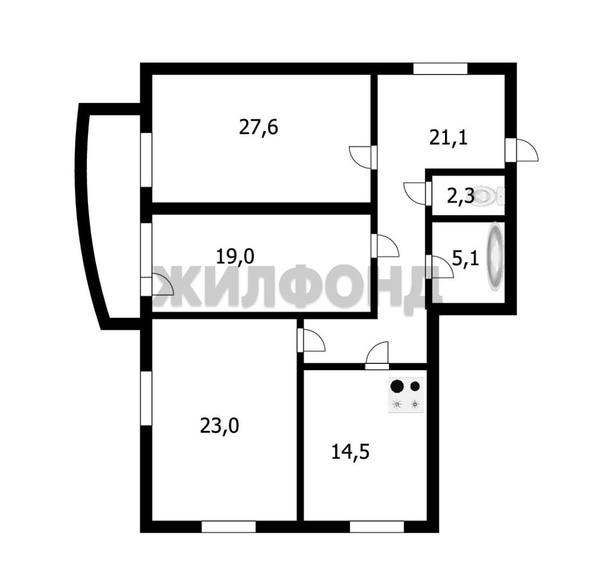 
   Продам 3-комнатную, 106.6 м², Толстого ул, 56

. Фото 7.