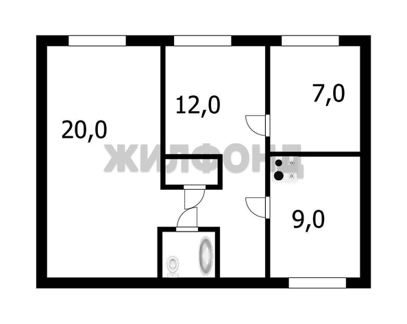 
   Продам дом, 61 м², Красноглинное

. Фото 16.