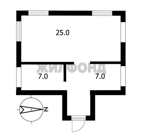 
   Продам дом, 40.5 м², Обь

. Фото 9.