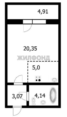 
   Продам студию, 32.3 м², Виталия Потылицына ул, 1

. Фото 6.