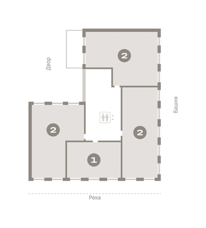 
   Продам 1-комнатную, 61.36 м², На Декабристов, дом 6-2

. Фото 16.