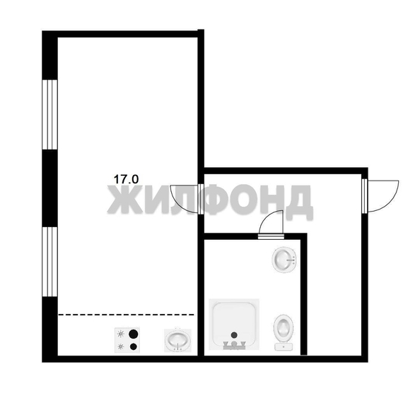 
  Продается студия, 26.3 м², ЖК На Шоссейной, дом 1
. Фото 16.