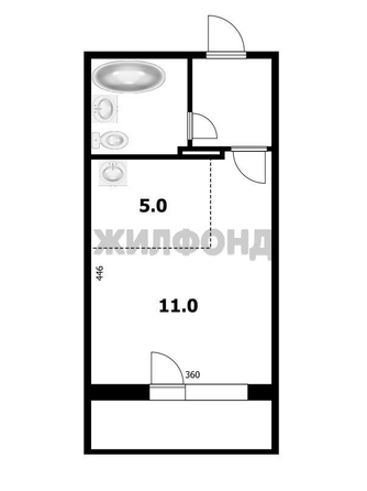 
  Продается студия, 23 м², Фадеева ул, д. 66/8
. Фото 11.