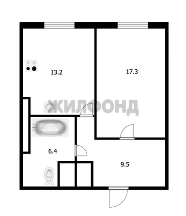 
  Продается 1-комн. квартира, 44.5 м², Вилюйская ул, д. 8
. Фото 8.
