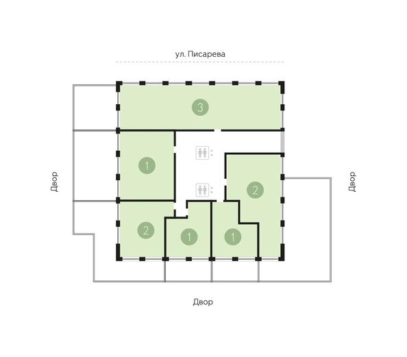 
  Продается 2-комн. квартира, 135.6 м², ЖК Мылзавод, дом 4
. Фото 13.