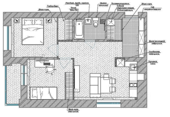
  Продается 3-комн. квартира, 60 м², ЖК Чкалов, дом 1
. Фото 27.