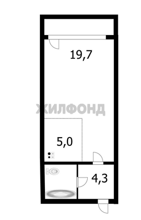 
  Продается студия, 32.4 м², Татьяны Снежиной ул, д. 31
. Фото 1.