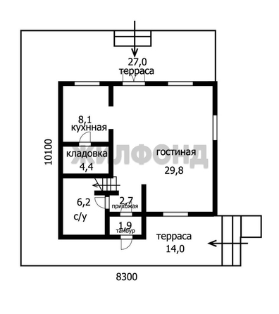
  Продается дом, 126.5 м², село Алексеевка
. Фото 12.