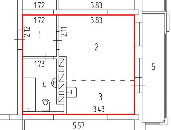 
  Продается студия, 26.8 м², ЖК Эрмитаж
. Фото 15.