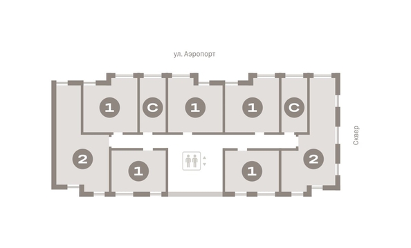 
  Продается студия, 20.12 м², ЖК Авиатор, дом 3
. Фото 6.