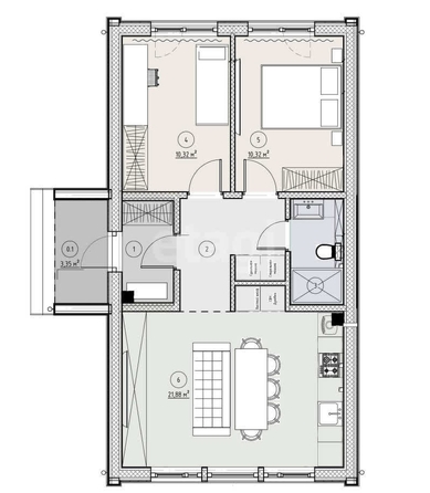
  Продается дом, 60 м², коттеджный поселок Аляска
. Фото 7.