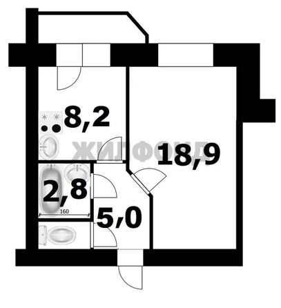 
  Продается 1-комн. квартира, 36.3 м², Ломоносова ул, д. 44
. Фото 5.