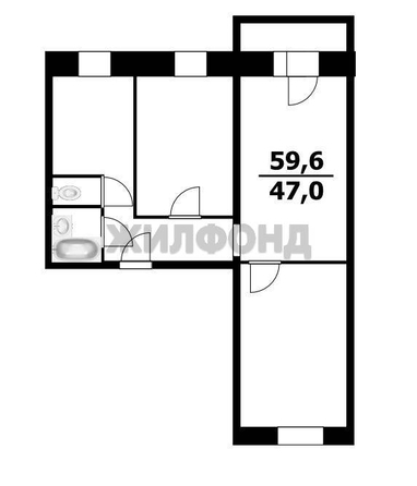 
  Продается 3-комн. квартира, 59.6 м², Связистов ул, д. 11
. Фото 3.