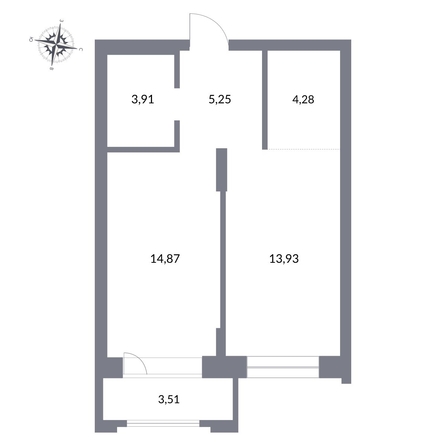 
  Продается 2-комн. квартира, 44 м², ЖК Державина, 50
. Фото 1.