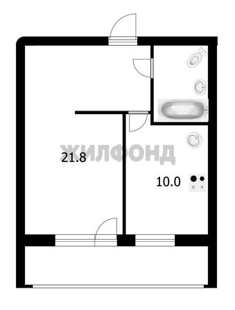 
  Продается 1-комн. квартира, 35.5 м², Ударная ул, д. 27/3
. Фото 10.