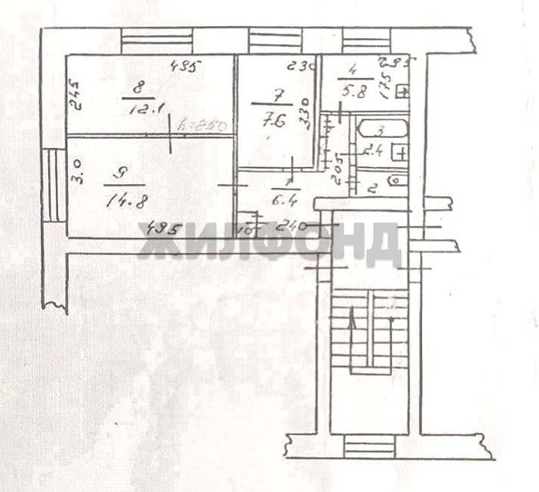 
  Продается 3-комн. квартира, 51.2 м², Ягодная ул, д. 19
. Фото 15.