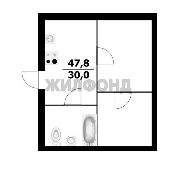 
  Продается дом, 47.8 м², село Усть-Каменка
. Фото 15.
