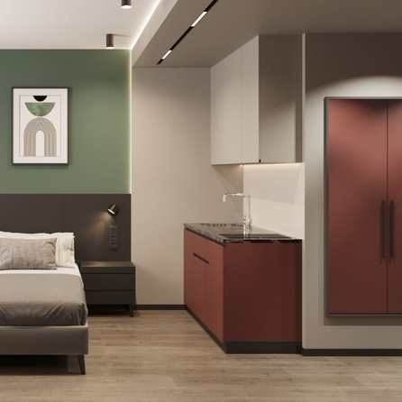 
  Продается апартамент, 22.83 м², АК АЭРОН, секция В
. Фото 2.