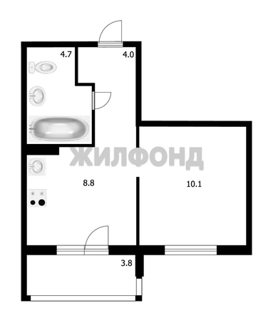 
  Продается 1-комн. квартира, 32 м², ЖК Цветной бульвар, дом 1
. Фото 3.