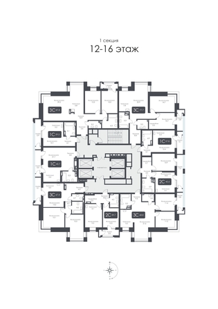 
  Продается 2-комн. квартира, 37.9 м², ЖК CITY TOWERS (Сити Тауэрс)
. Фото 37.
