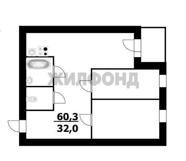 
  Продается 3-комн. квартира, 60.3 м², Сержанта Коротаева ул, д. 9
. Фото 2.